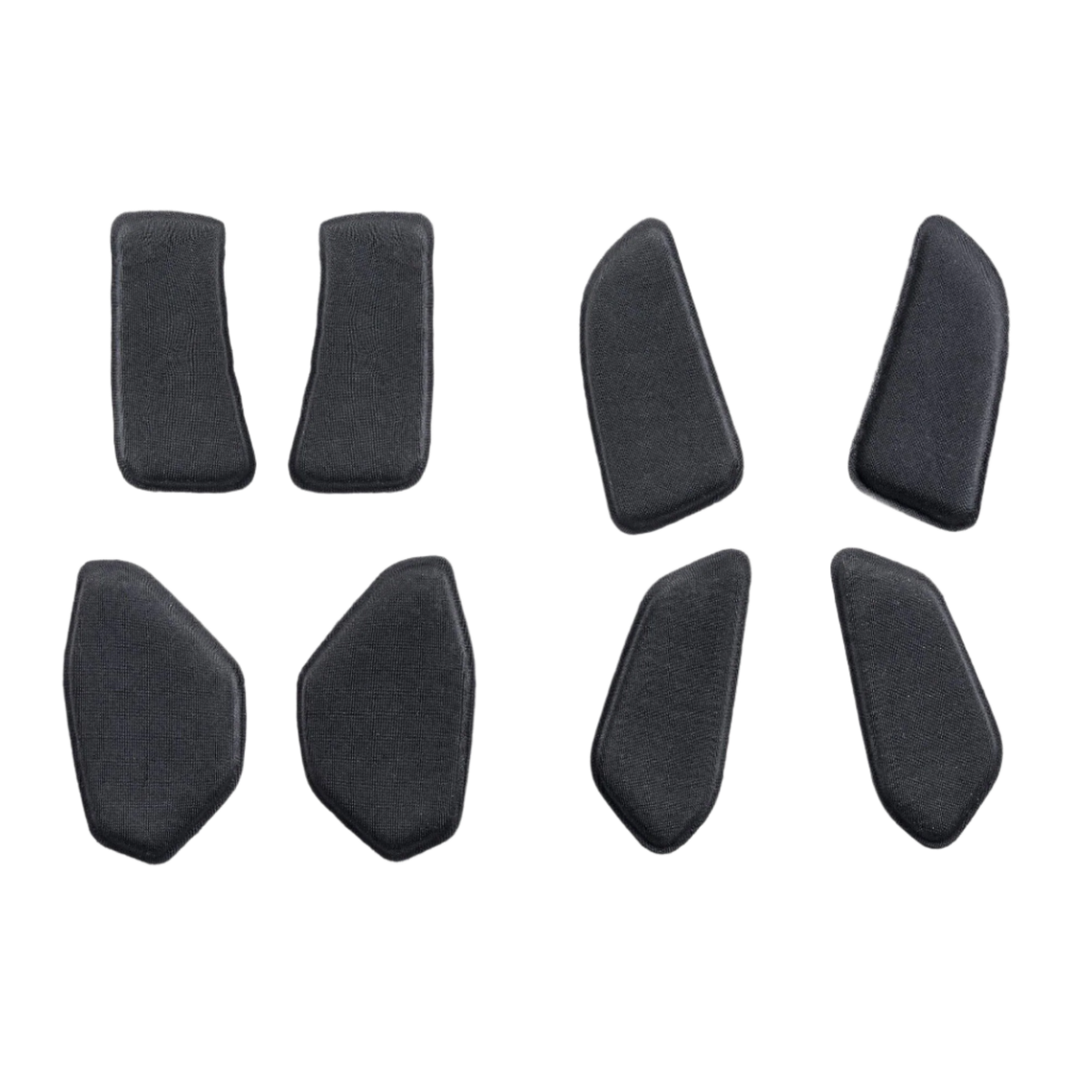 Alpinestars BNS Soft Pad Set, replacement comfort padding for neck support, Black, set of shaped pads with textured fabric, designed for BNS Tech 2 system, MTB and off-road protective accessory