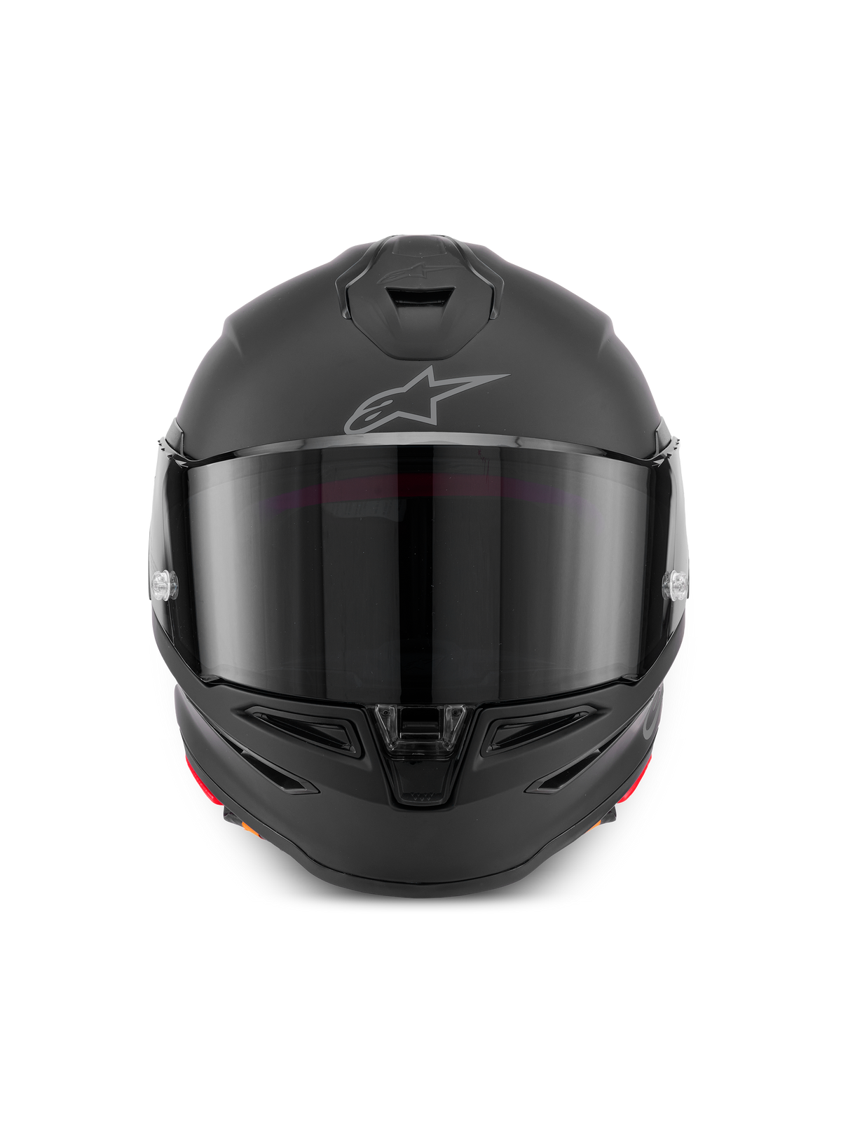 Alpinestars S-R7 Solid Helmet, full face motorcycle racing helmet, Black Matte, featuring ECE and DOT certification, advanced aerodynamics, and optical class 1 shield