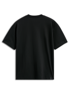 Alpinestars Abus CSF Tee, Short Sleeve T-Shirt, Black, Back view showing plain design and small brand tag at the hem, Casual Motorsport Sportswear