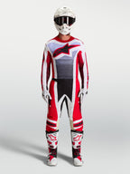 Alpinestars Techstar Maven Gear Set, Motocross Racing Outfit, Men's, Red and White, athletic race fit.