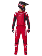 Alpinestars 2025 Fluid Haul Gear Set, Red and Black Men's Motocross racing outfit for off-road riding.