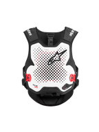 Alpinestars Tech-Air MX System, Motocross Airbag Vest, Black and White, CE Certified, protective off-road gear with integrated Nucleon PLASMA back protector