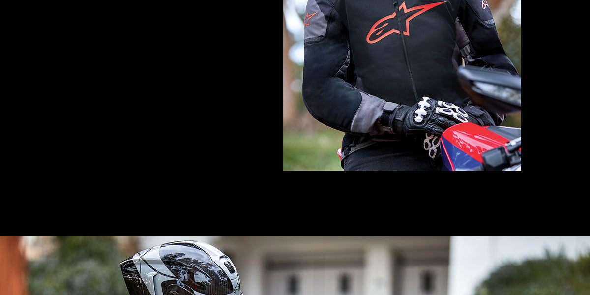 Alpinestars T-SP X Superair Jacket in Gray Camo and Red, a ventilated textile motorcycle jacket for summer sport riding.