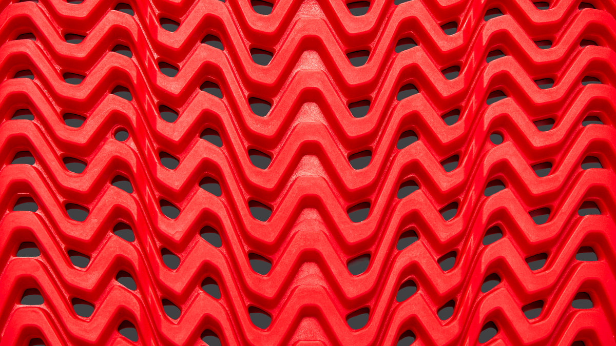Alpinestars Nucleon Plasma Protector, Red Perforated Flexible Armor for MTB Impact Protection and Breathability.